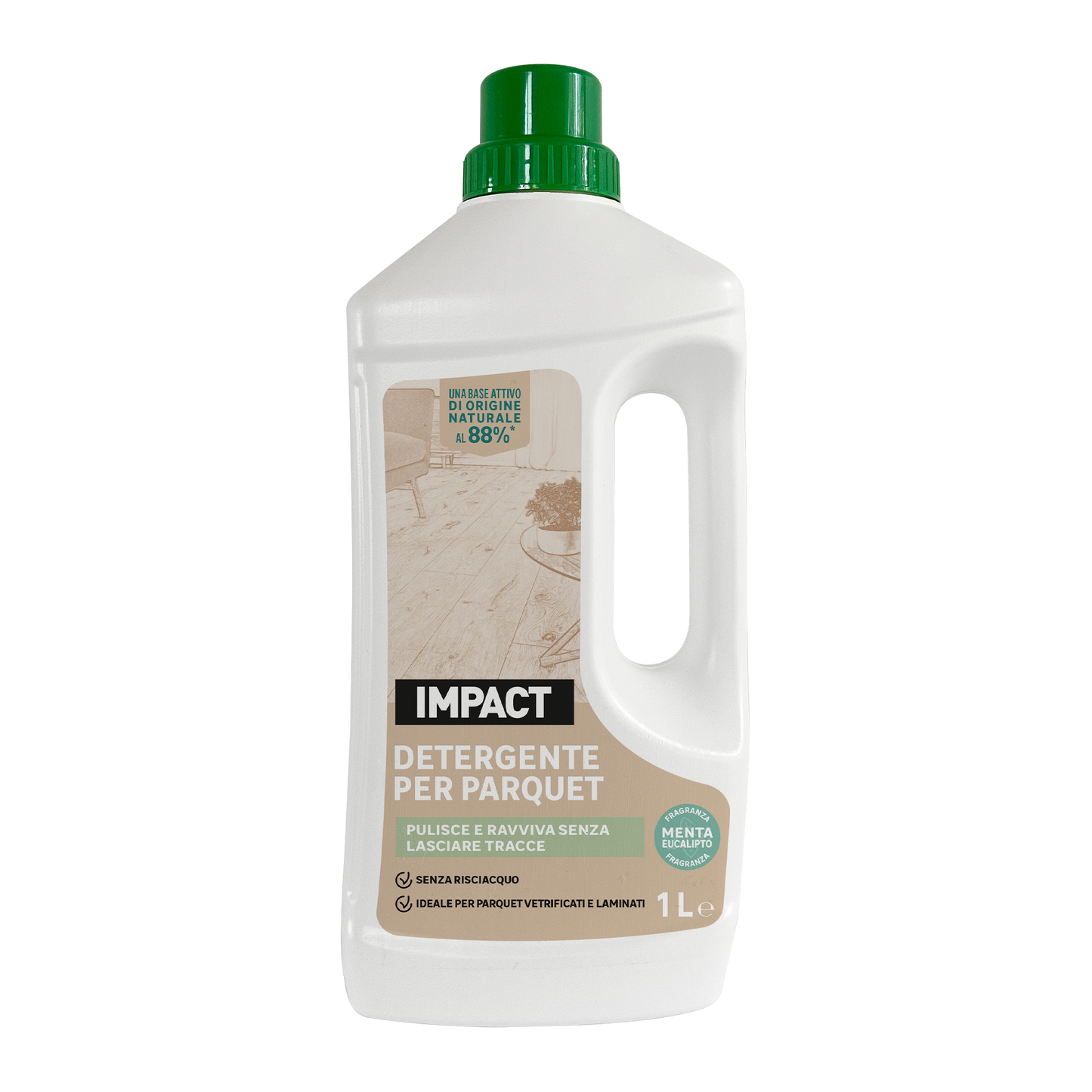 NATURAL PARQUET AND LAMINATE CLEANER 1 LT. IMPACT
