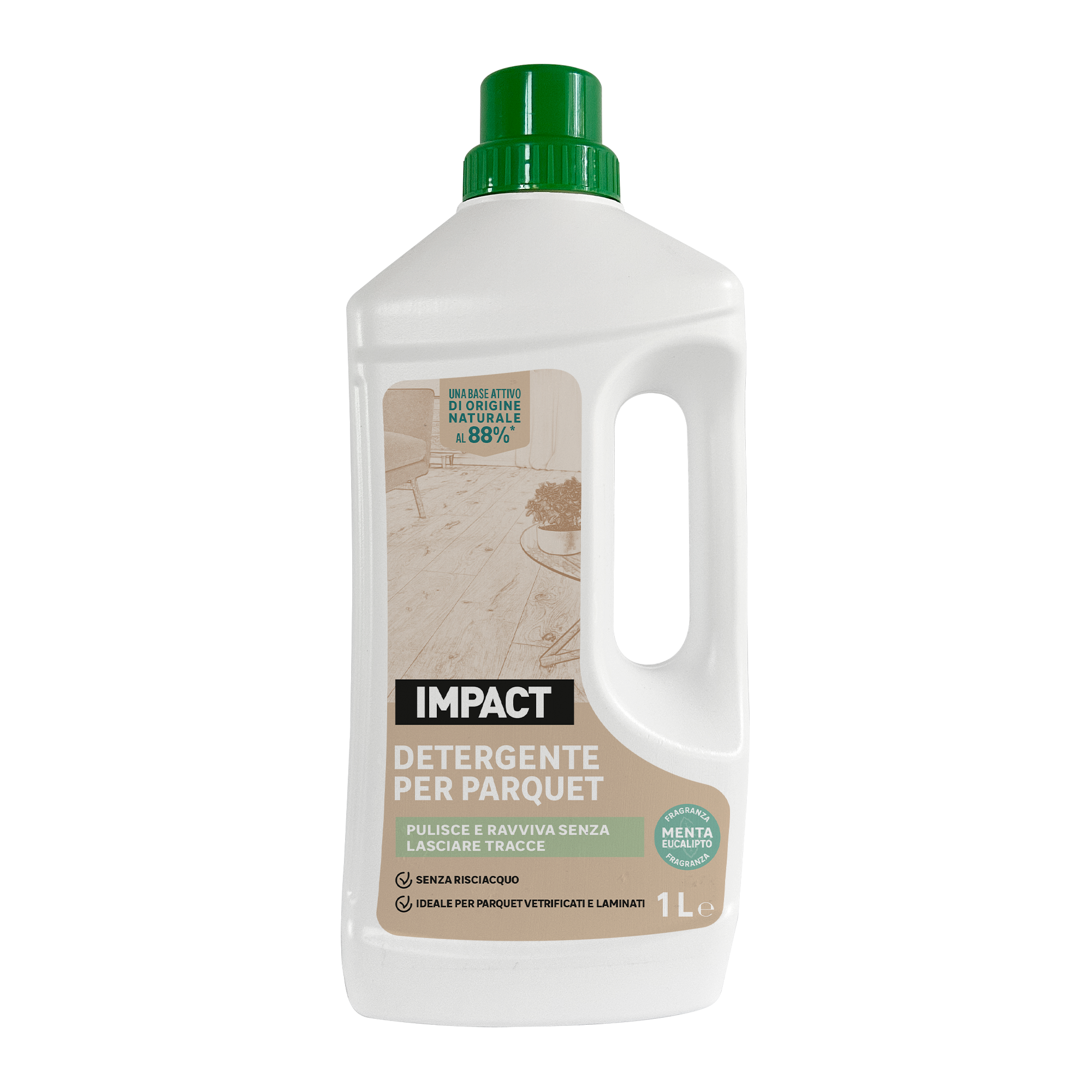 NATURAL PARQUET AND LAMINATE CLEANER 1 LT. IMPACT