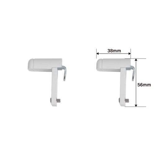 Clip-on window bracket for Teo/Charlina roman blinds