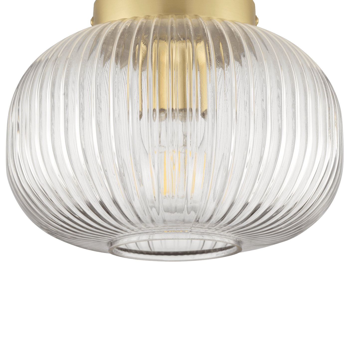 DIPSY GLASS AND METAL GOLD CEILING LAMP D25