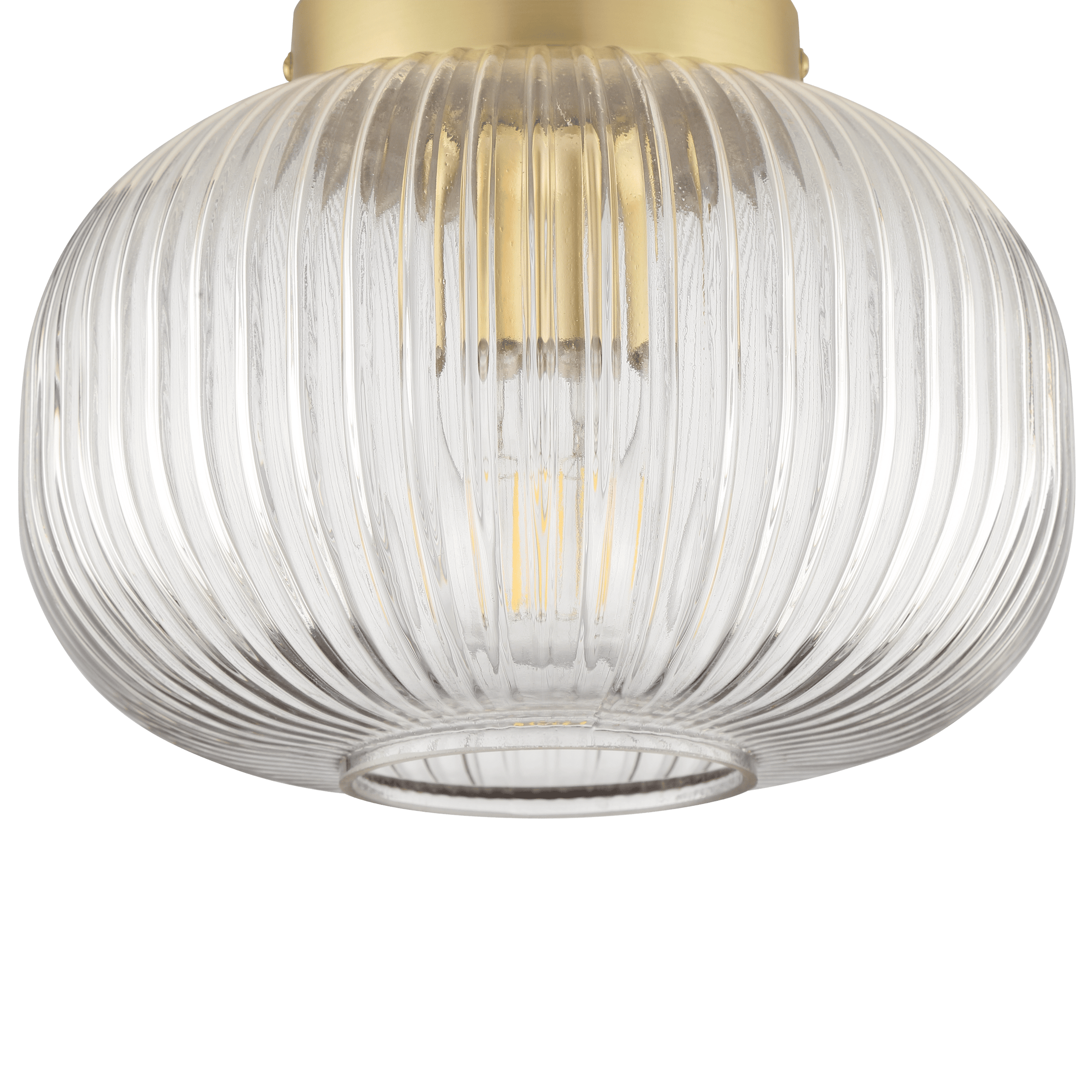 DIPSY GLASS AND METAL GOLD CEILING LAMP D25