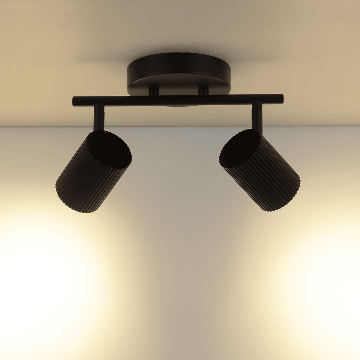 Fabio black metal spotlight, L 13.5 cm, GU10 = 10 W