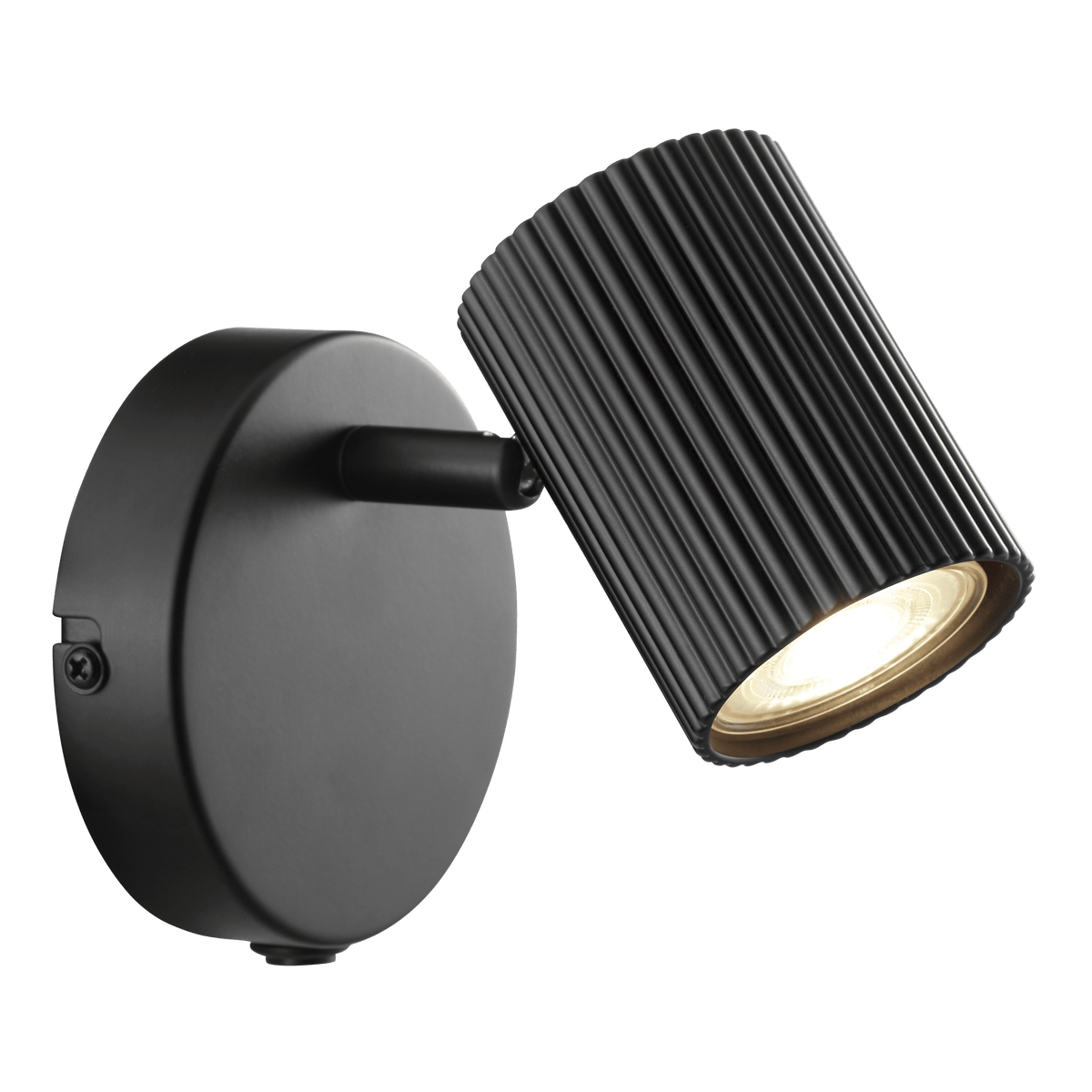 Fabio black metal spotlights, L25cm, 2xGU10