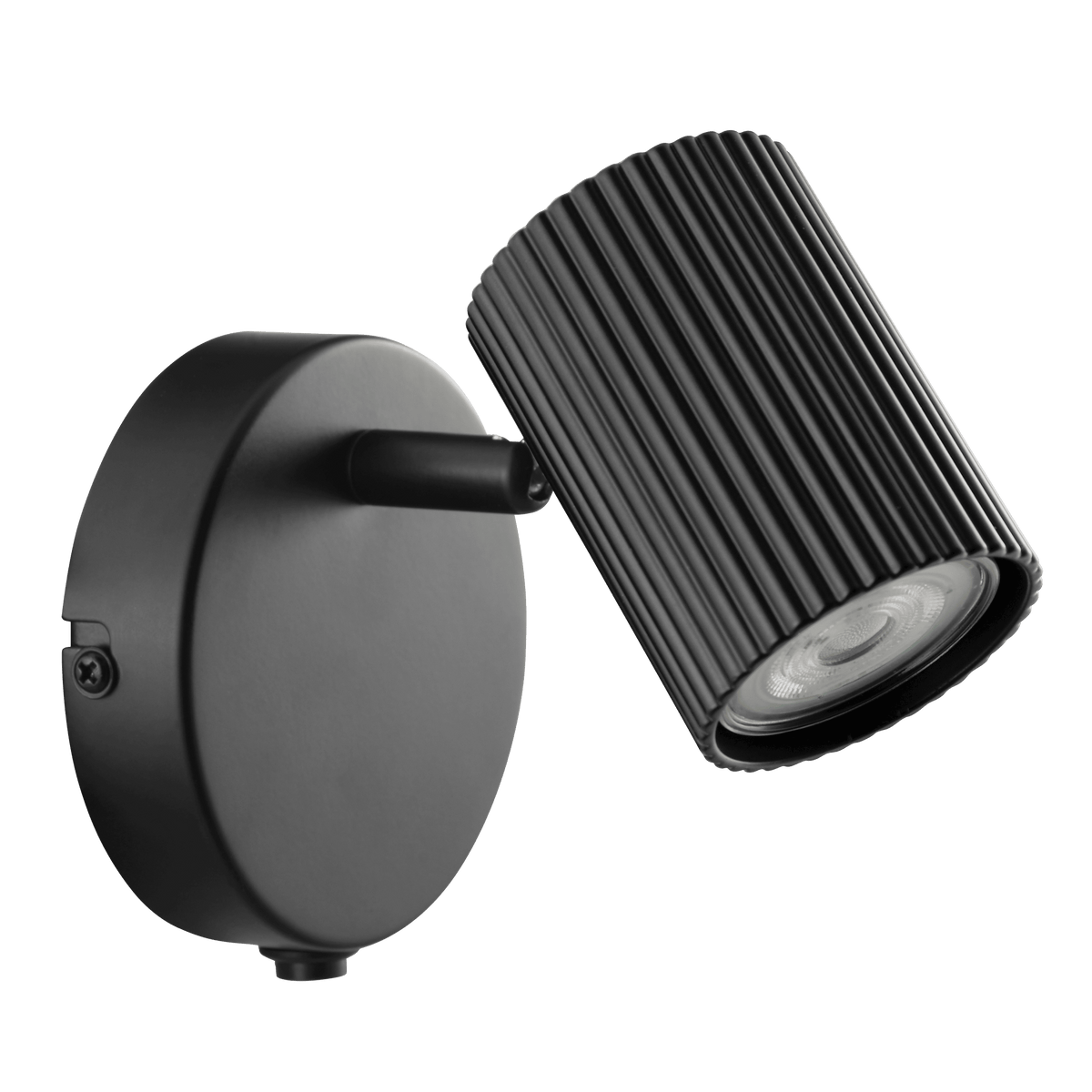 Fabio black metal spotlights, L25cm, 2xGU10