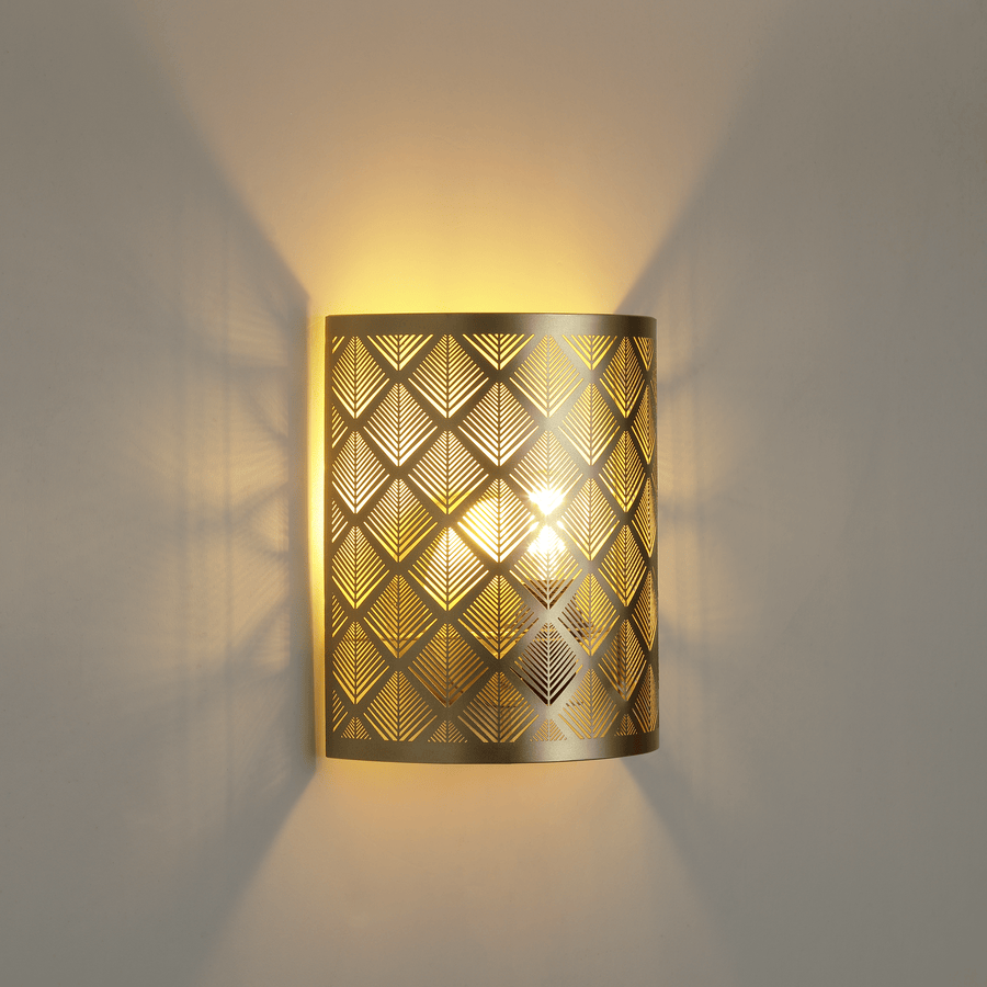 Galati wall light, gold-coloured metal, 11 cm, E27