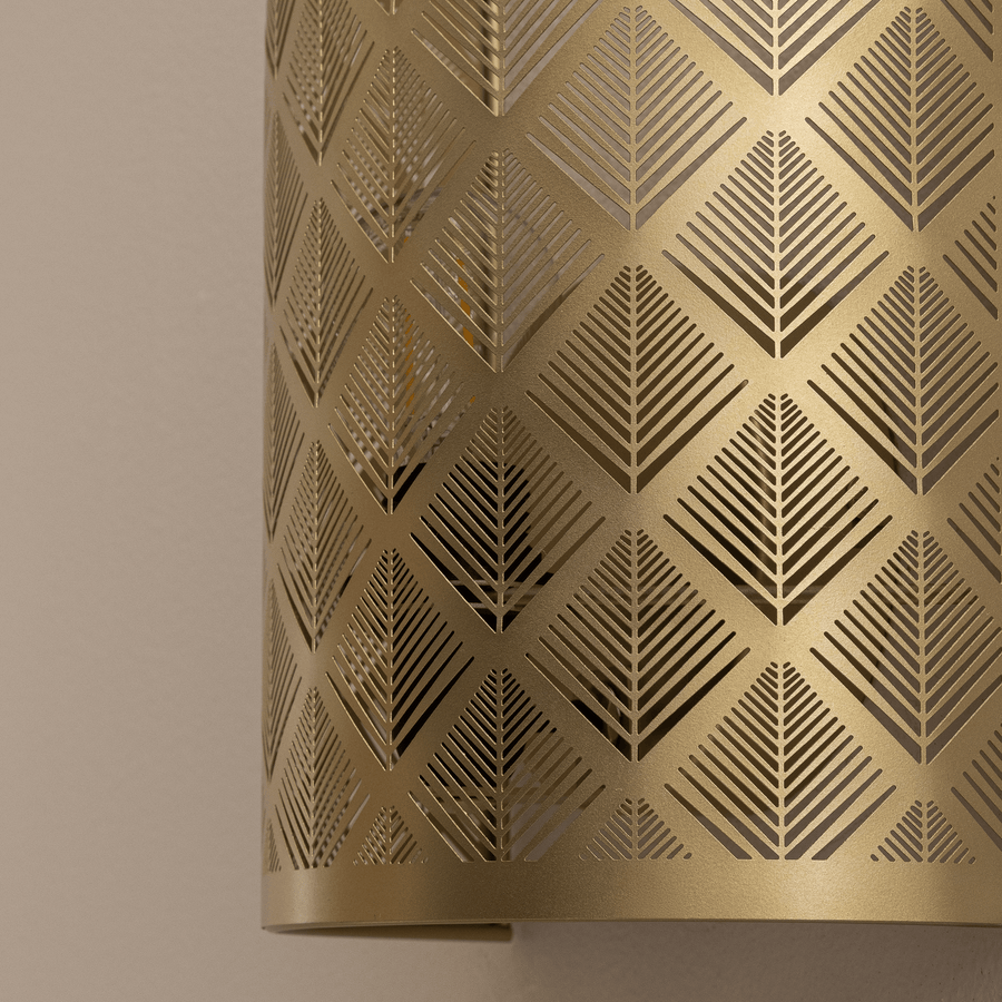 Galati wall light, gold-coloured metal, 11 cm, E27