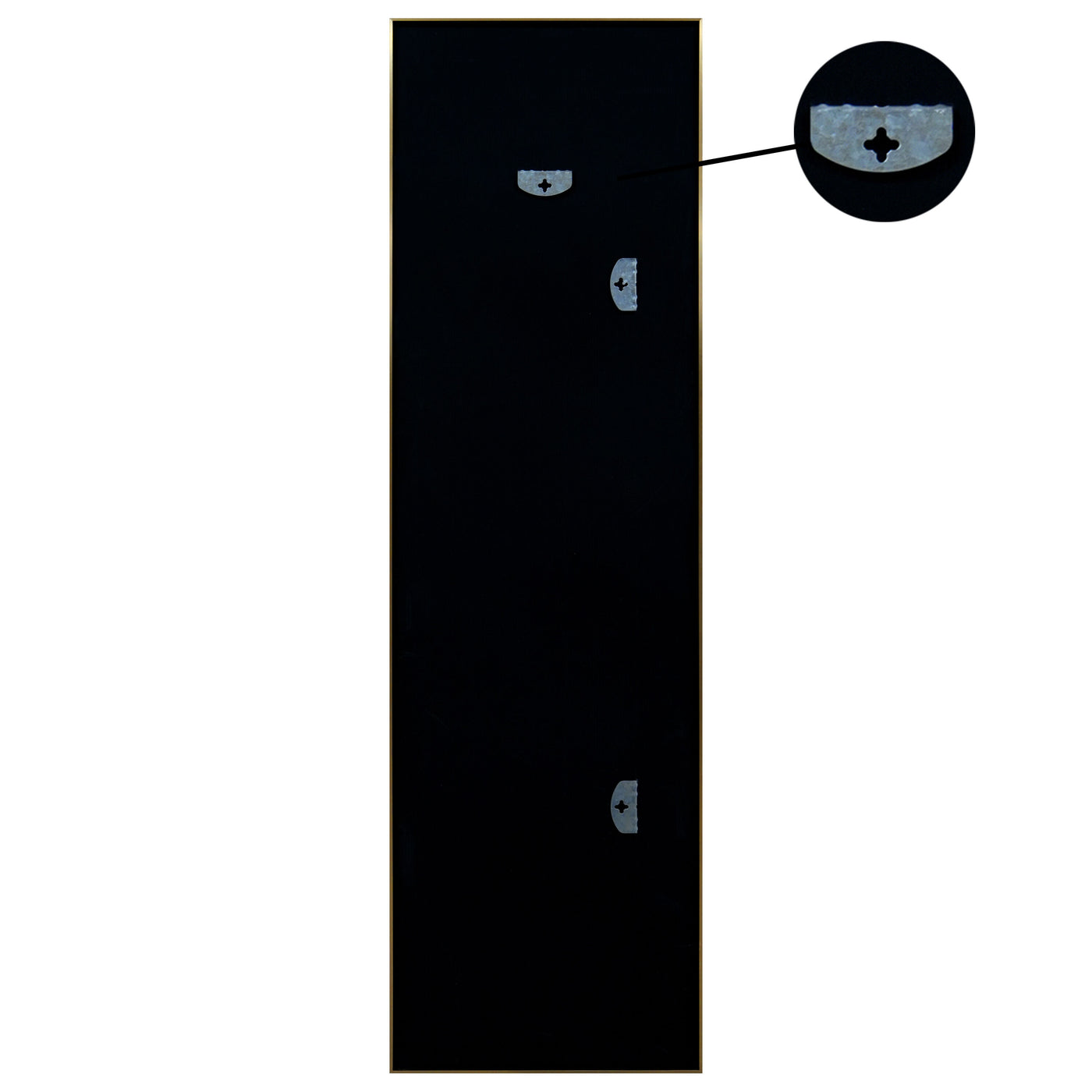 MIRROR BRIA METAL GOLD 40X140CM