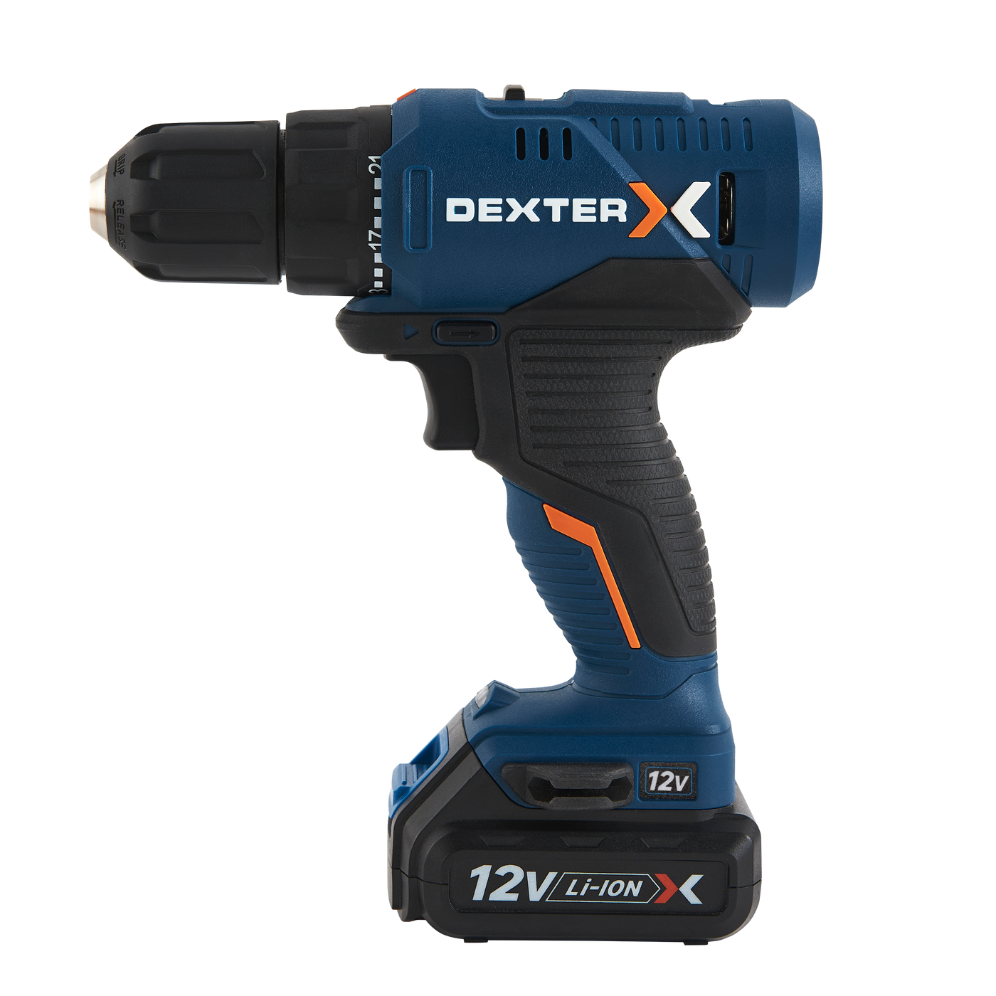 DEXTER 12V 1.5AH CORDLESS DRILL WITH CHARGER