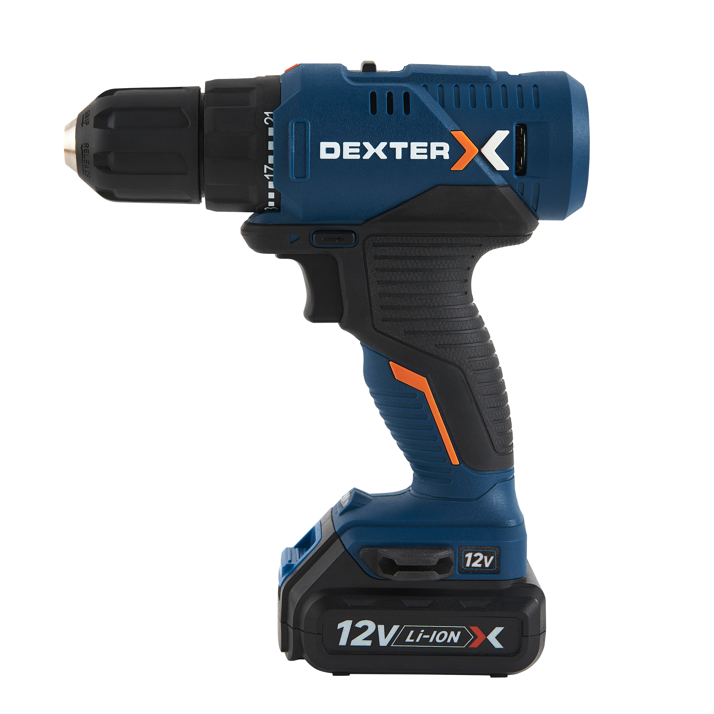 DEXTER 12V 1.5AH CORDLESS DRILL WITH CHARGER