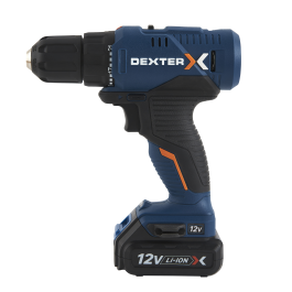 DEXTER 12V 1.5AH CORDLESS DRILL WITH CHARGER