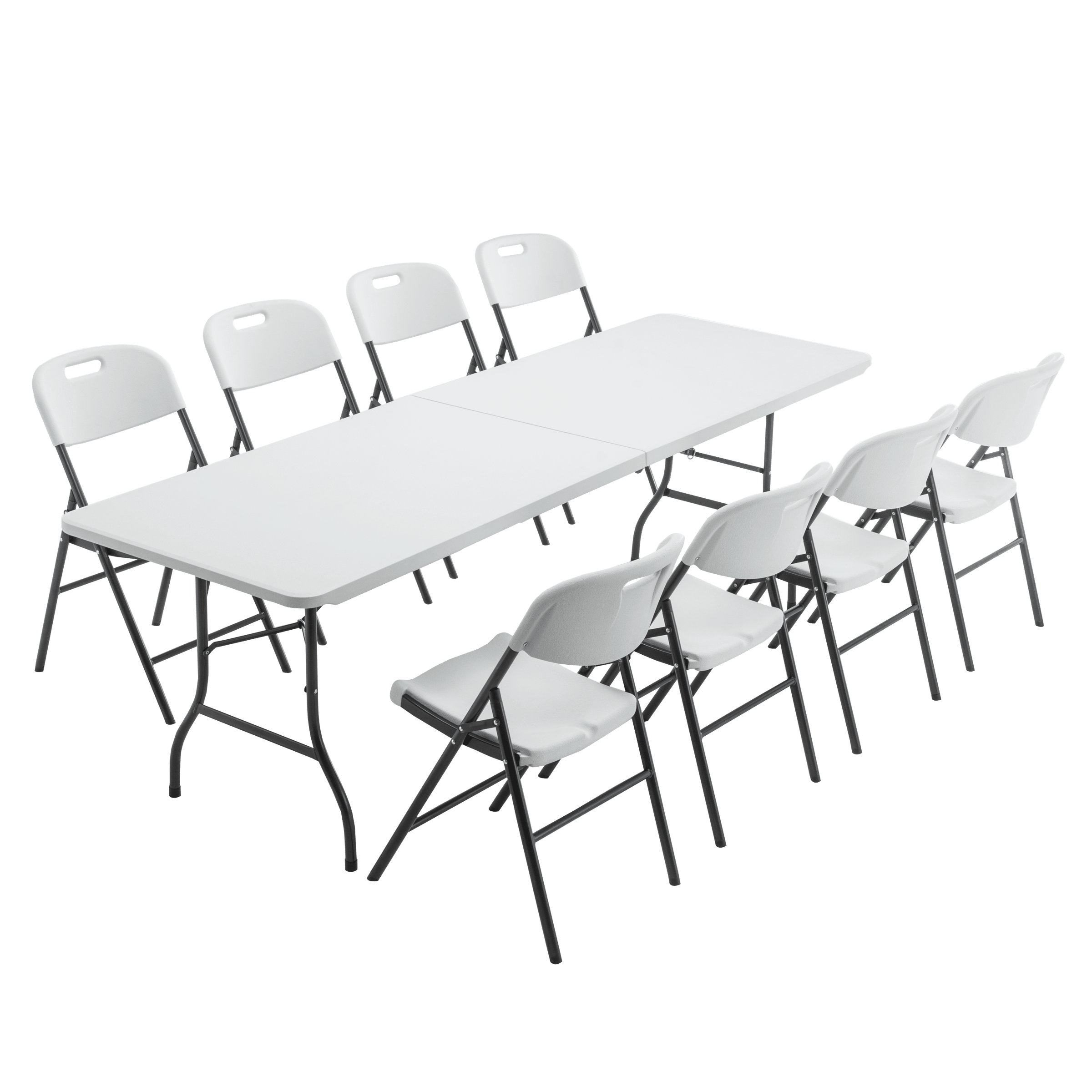 Folo 244x75 pub table in white resin