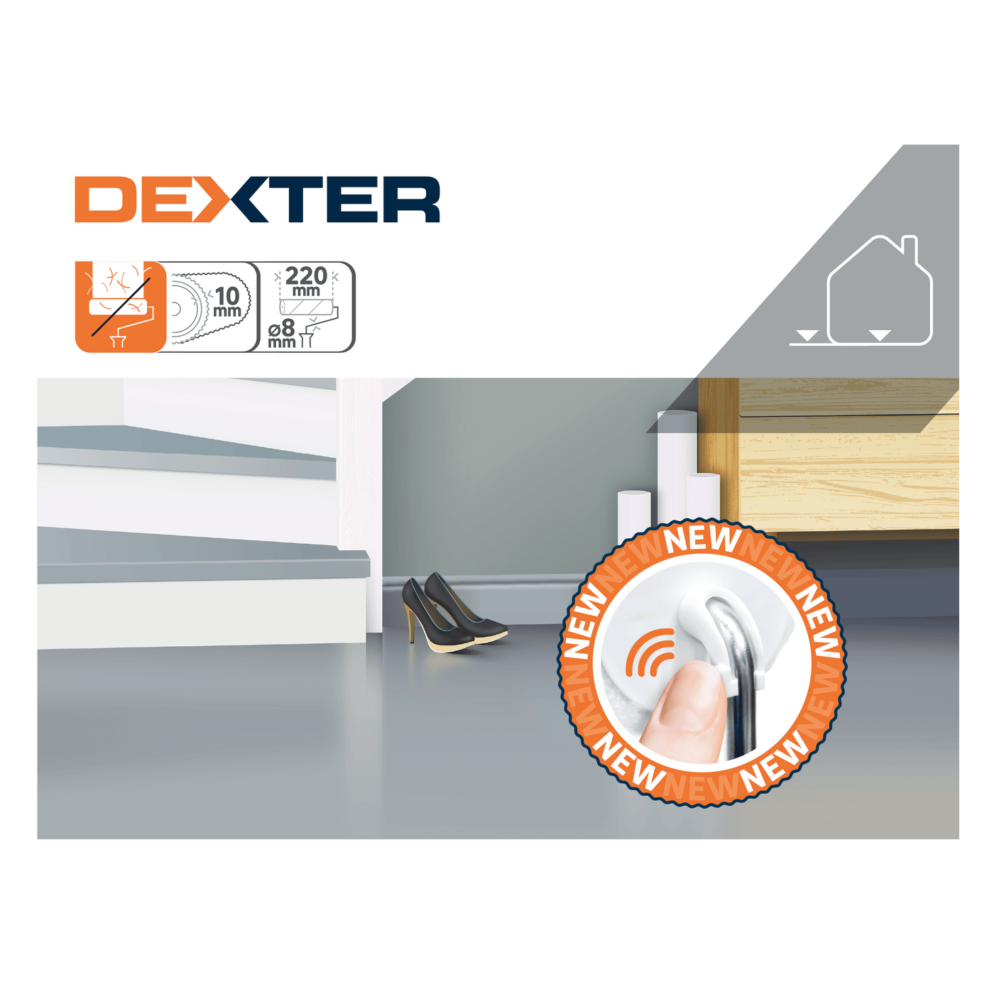 Easy Clip Dexter 22 cm floor polish refill