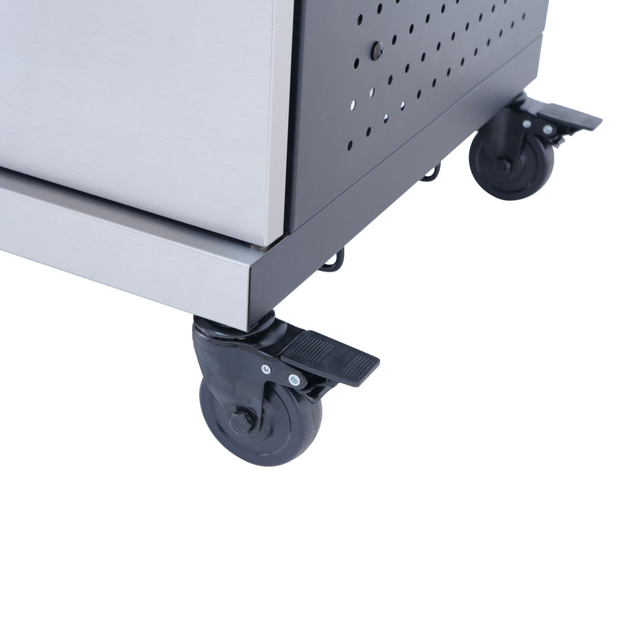 Hudson II 4-burner gas barbecue + 1 in Naterial stainless steel