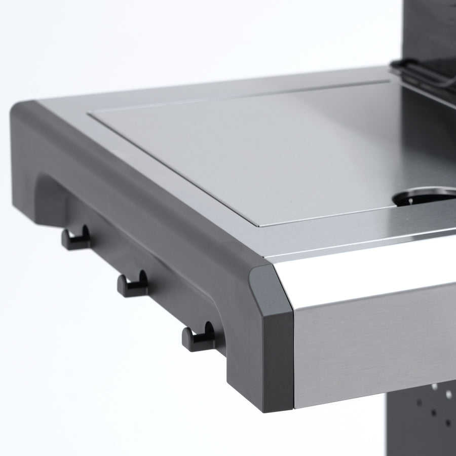 Hudson II 4-burner gas barbecue + 1 in Naterial stainless steel