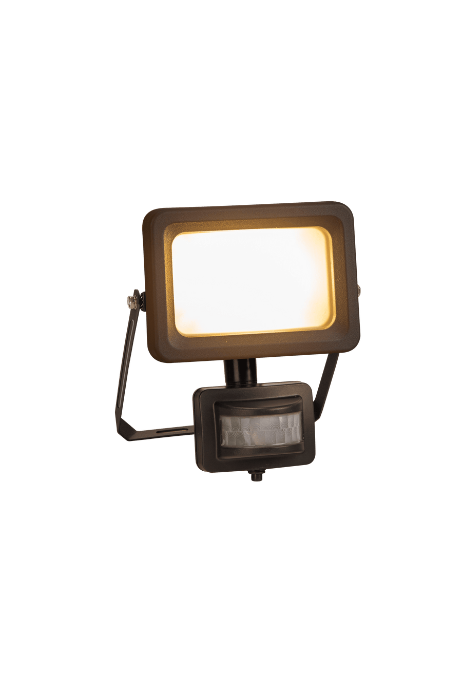 Proiettore yonkers alluminio grigio 15.6x6.8 cm led 10w luce cct sensore di movimento