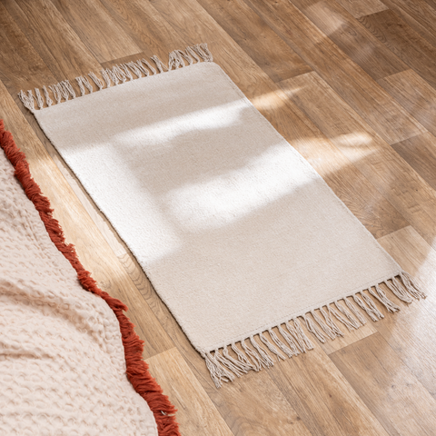 Beige cotton manoa mat 50x80cm