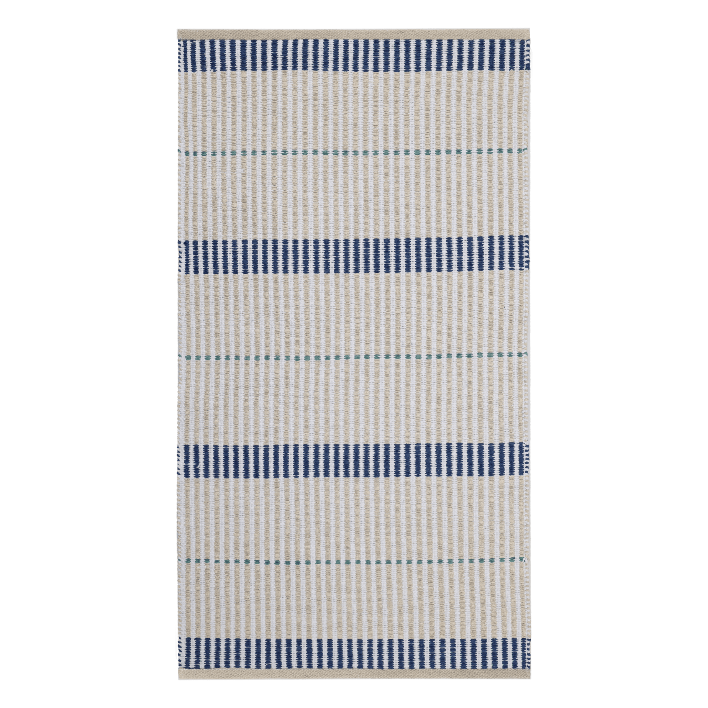 Gridea cotton rug, beige, 60x120 cm
