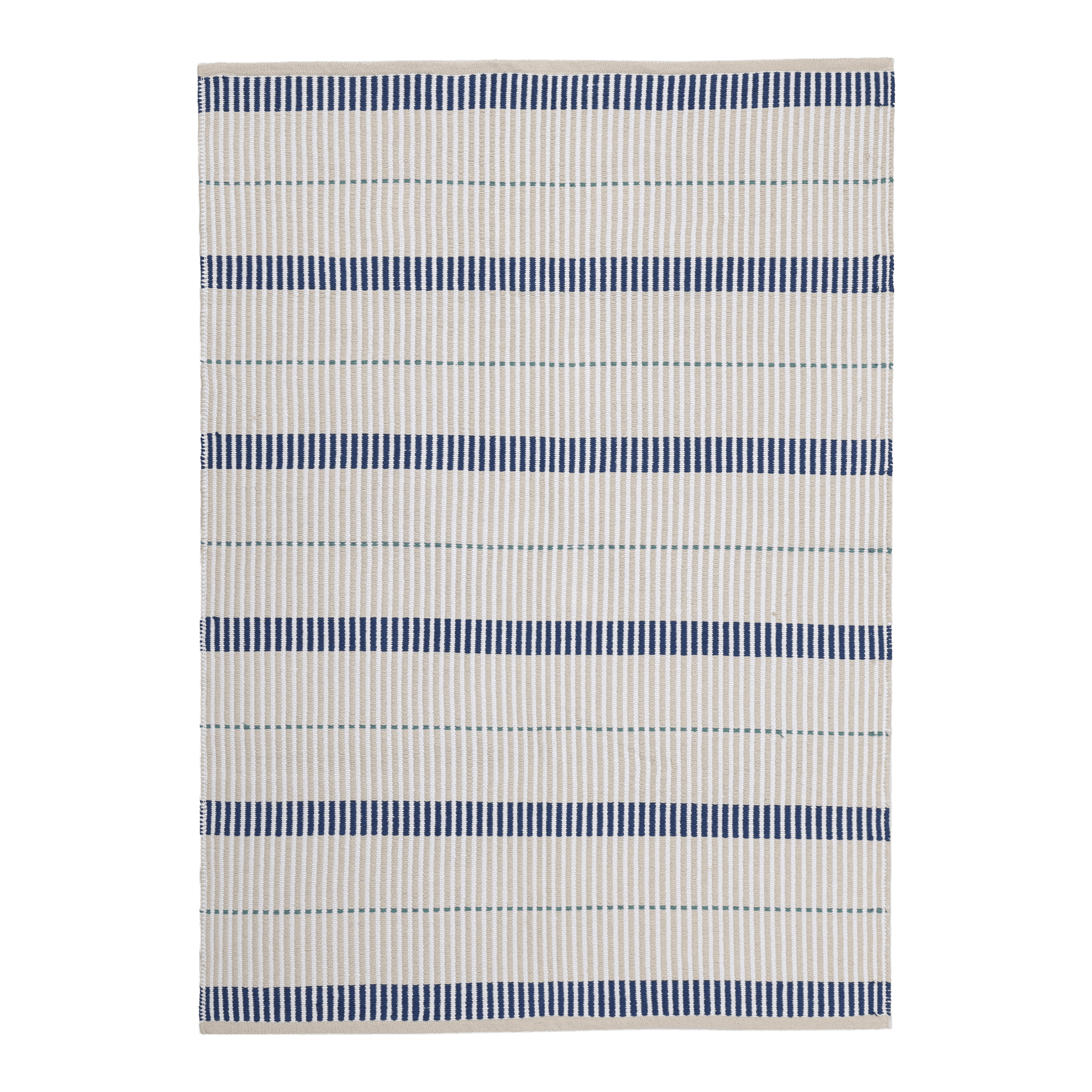 Gridea cotton rug, beige, 120x170 cm