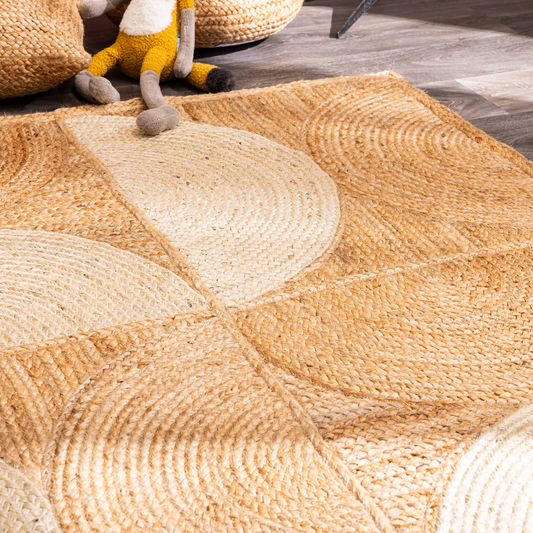 Groovy natural jute rug, 120x170 cm