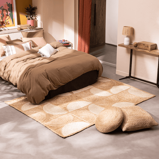 Groovy natural jute rug, 120x170 cm