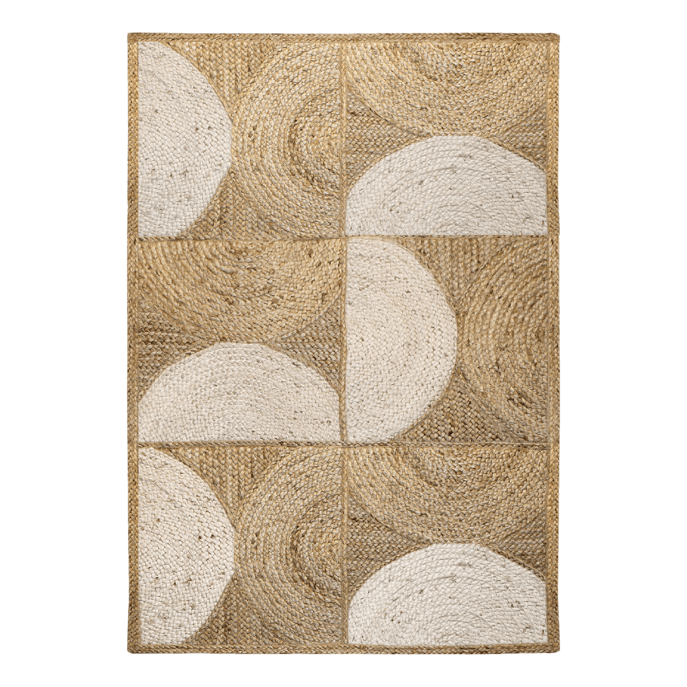 Groovy natural jute rug, 120x170 cm