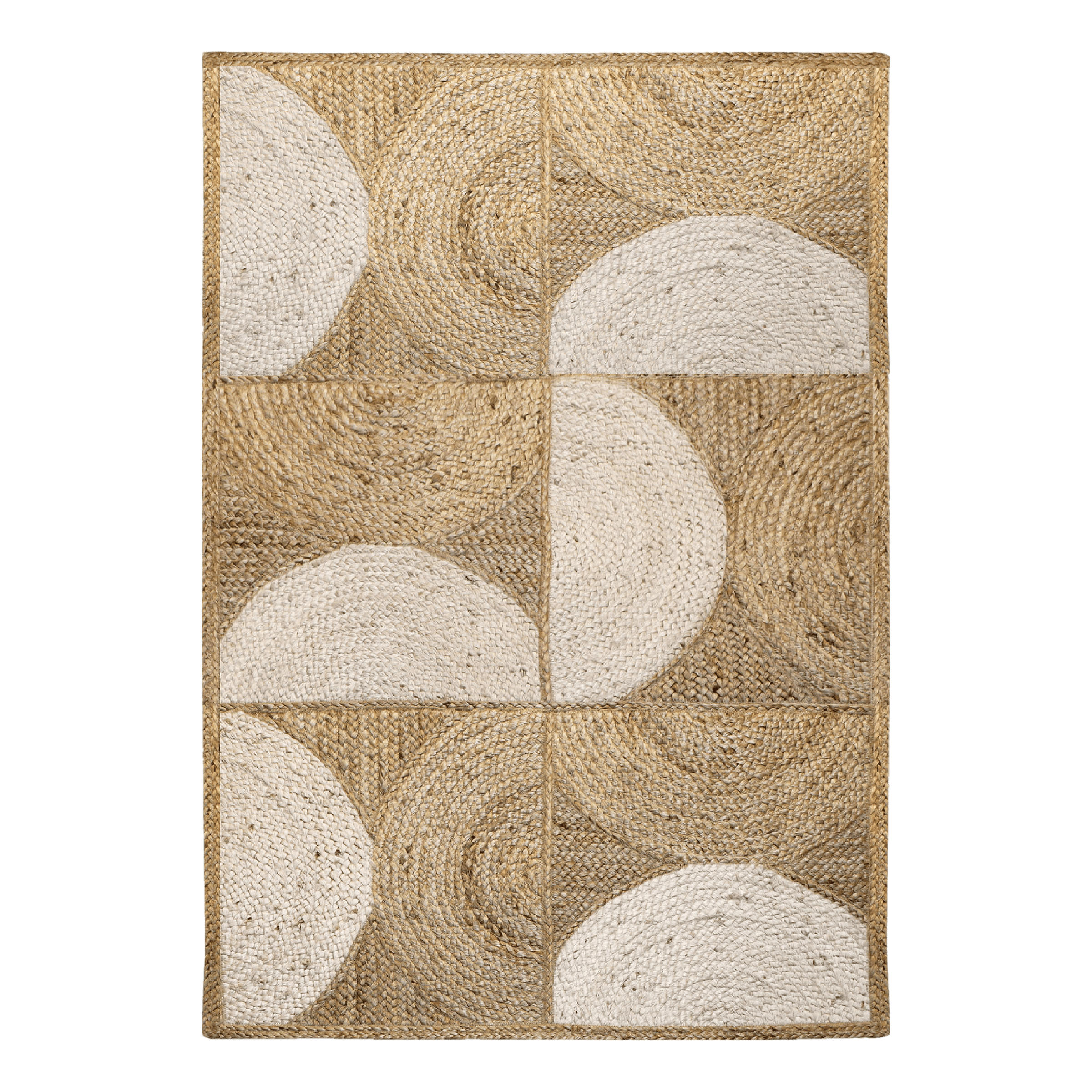 Groovy natural jute rug, 120x170 cm