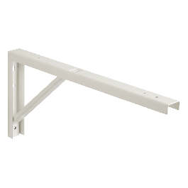 ROBUST SIDING RULE P40x18CM CARRYING 70KG IN WHITE METAL