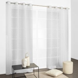 200X280CM WHITE MATAHINA FILTER CURTAIN WITH WEBBING AND LOOP