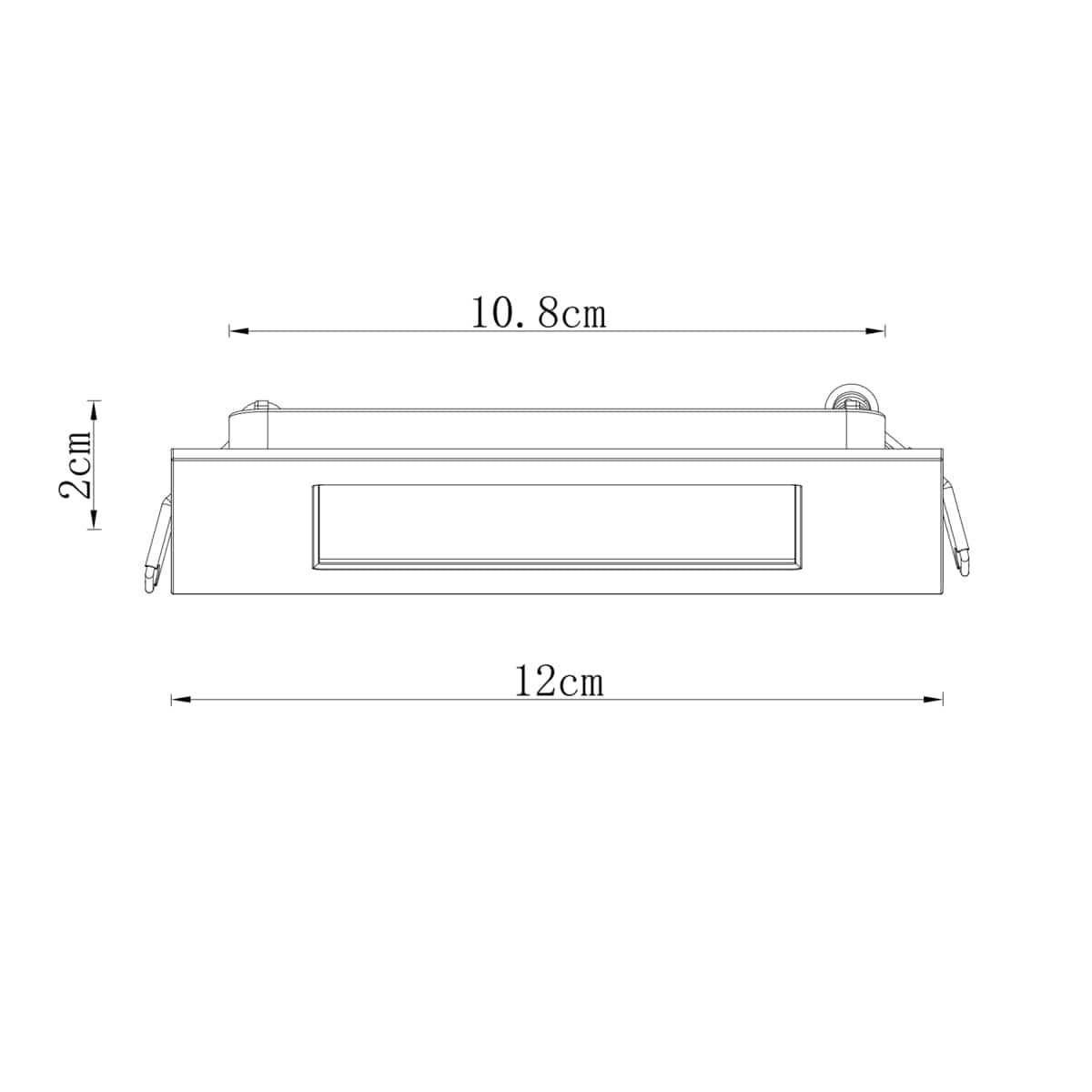 Bricocenter RECESSED SPOTLIGHT EXTRAFLAT SATIN NICKEL 10.8X10.8CM LED 10.2W CCT DIMMABLE IP44