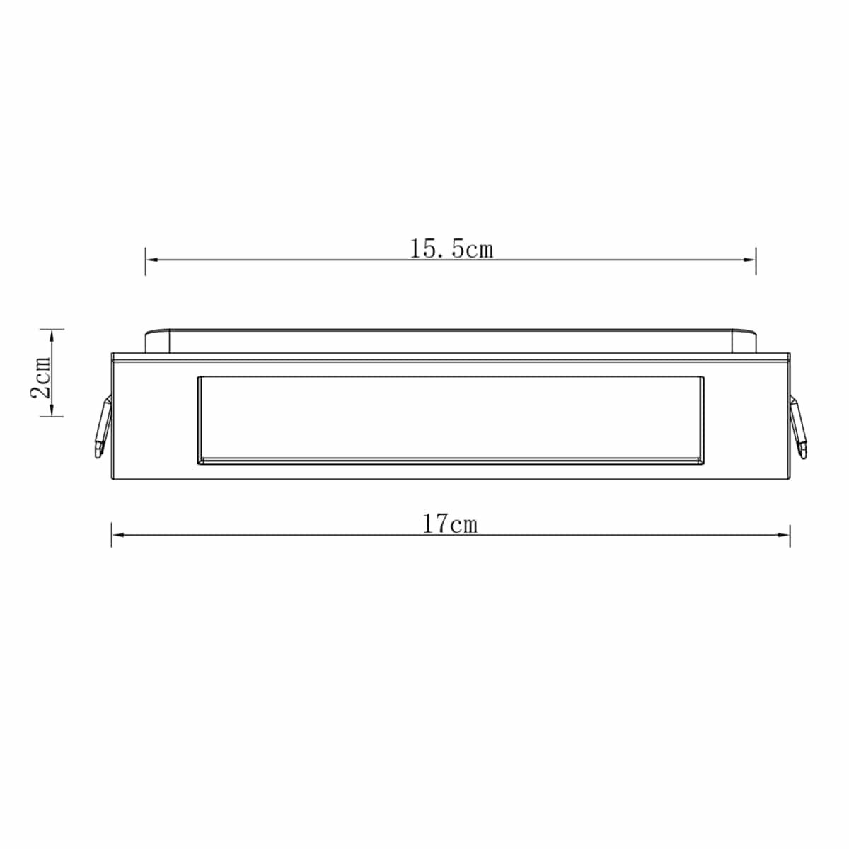 Bricocenter RECESSED SPOTLIGHT EXTRAFLAT ALUMINIUM WHITE 15.5X15.5CM LED 12W CCT DIMMABLE IP44