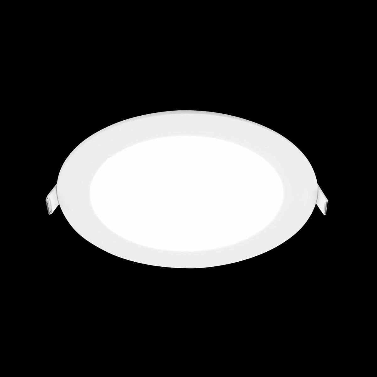 Bricocenter RECESSED SPOTLIGHT EXTRAFLAT ALUMINIUM WHITE D20.5 CM LED 18W CCT DIMMABLE IP44