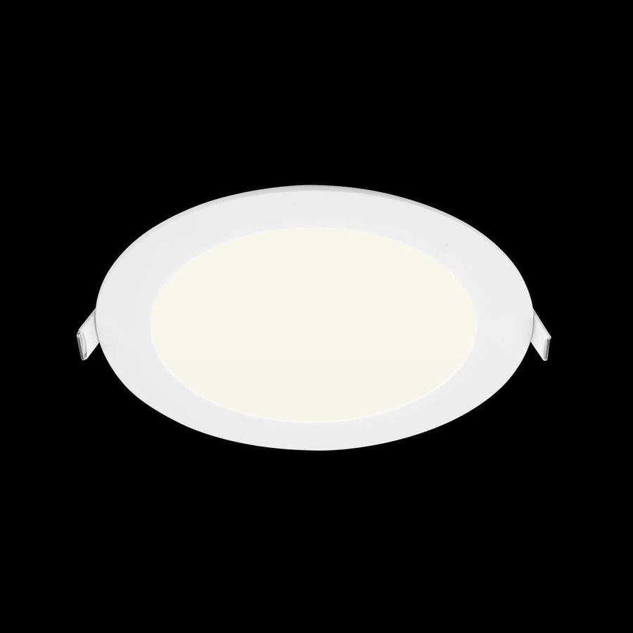 Bricocenter RECESSED SPOTLIGHT EXTRAFLAT ALUMINIUM WHITE D20.5 CM LED 18W CCT DIMMABLE IP44
