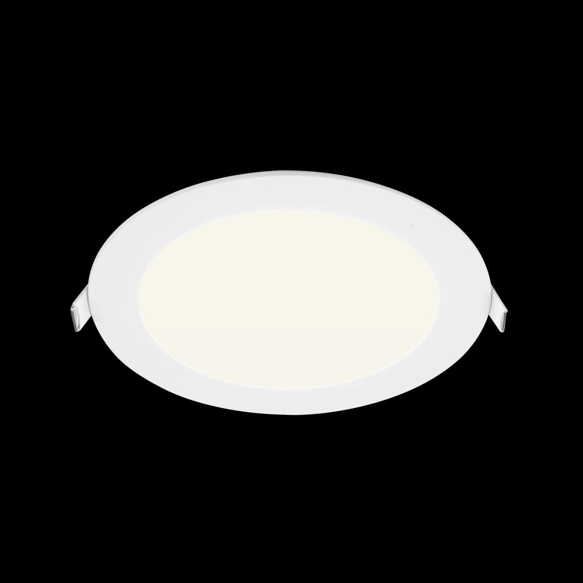 Bricocenter RECESSED SPOTLIGHT EXTRAFLAT ALUMINIUM WHITE D20.5 CM LED 18W CCT DIMMABLE IP44
