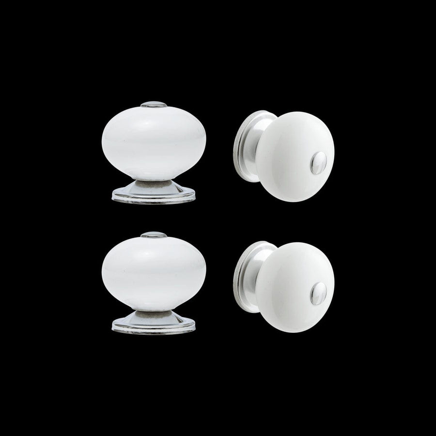 Bricocenter 4 GABI D 40 MM WHITE PORCELAIN KNOBS