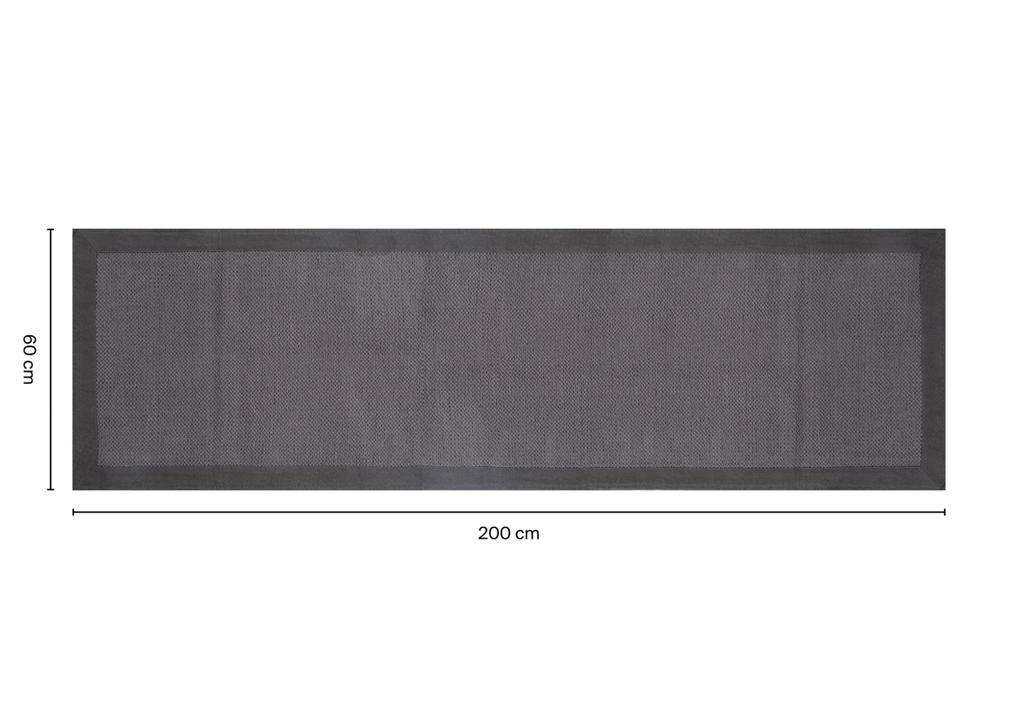 Bricocenter DARK GREY PLAIN MAT 60X200CM COTTON