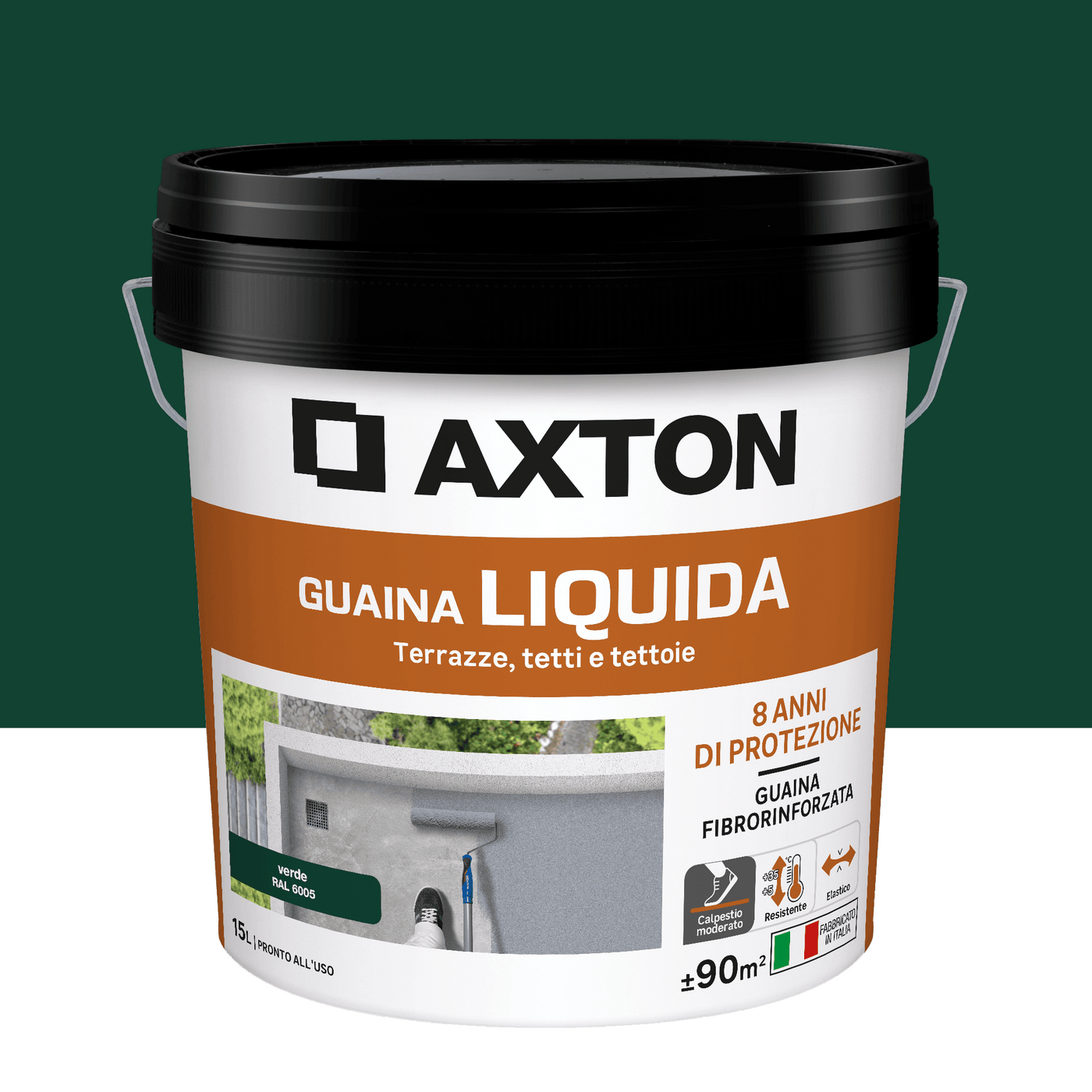 Axton green liquid waterproofing membrane, 15 litres