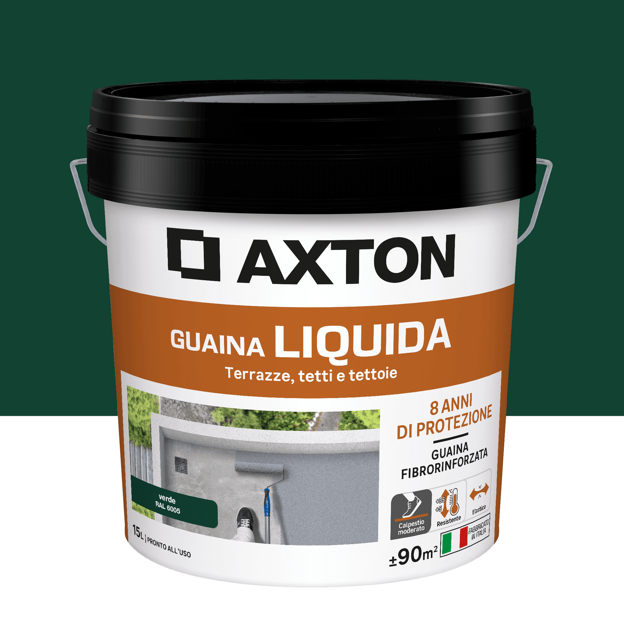 Axton green liquid waterproofing membrane, 15 litres