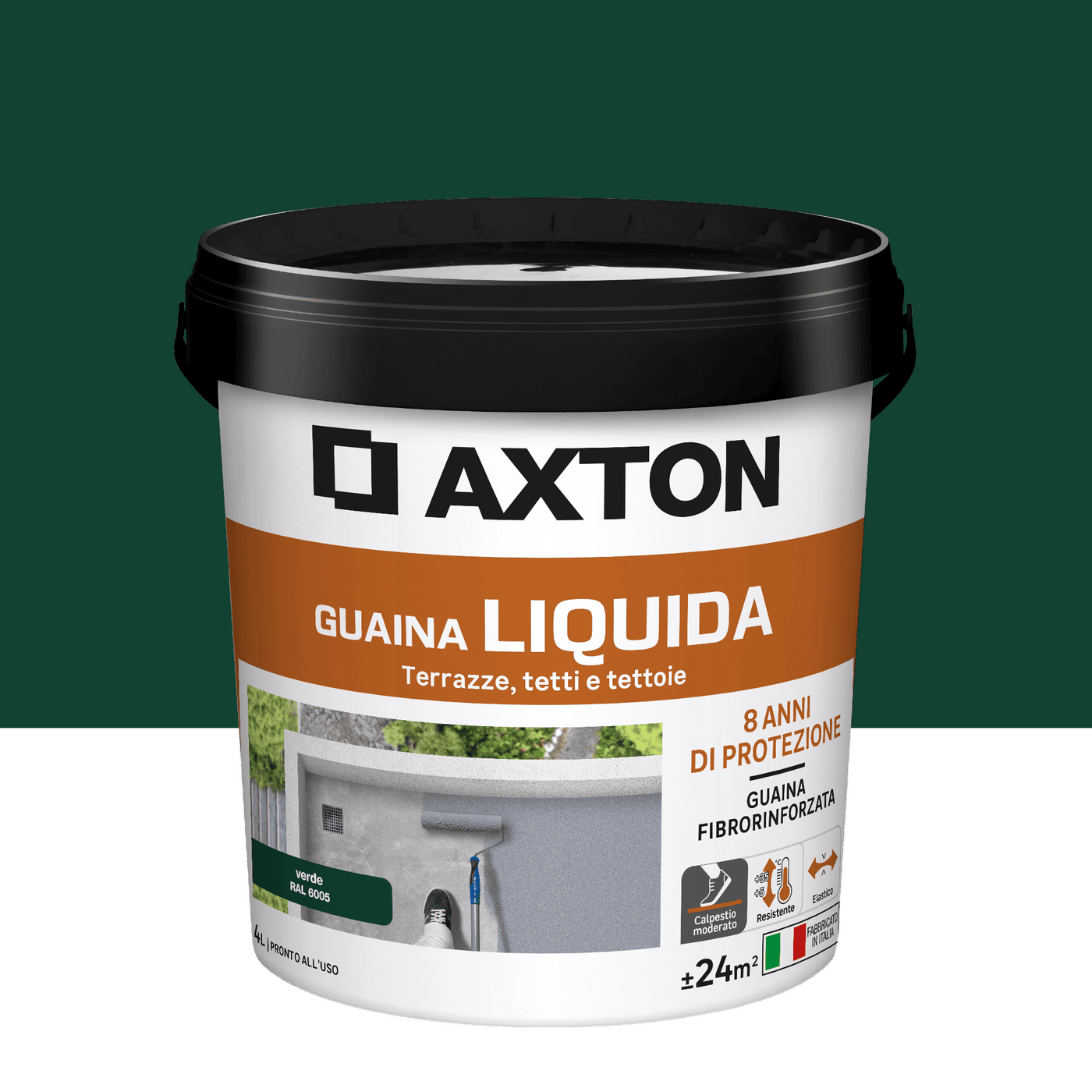 Axton green liquid waterproofing membrane, 4 litres