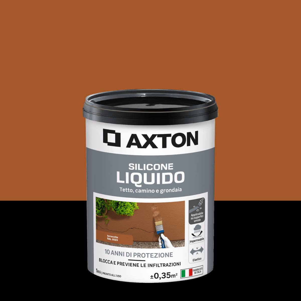 Bricocenter WATERPROOFING LIQUID SILICONE TERRACOTTA AXTON 1 KG