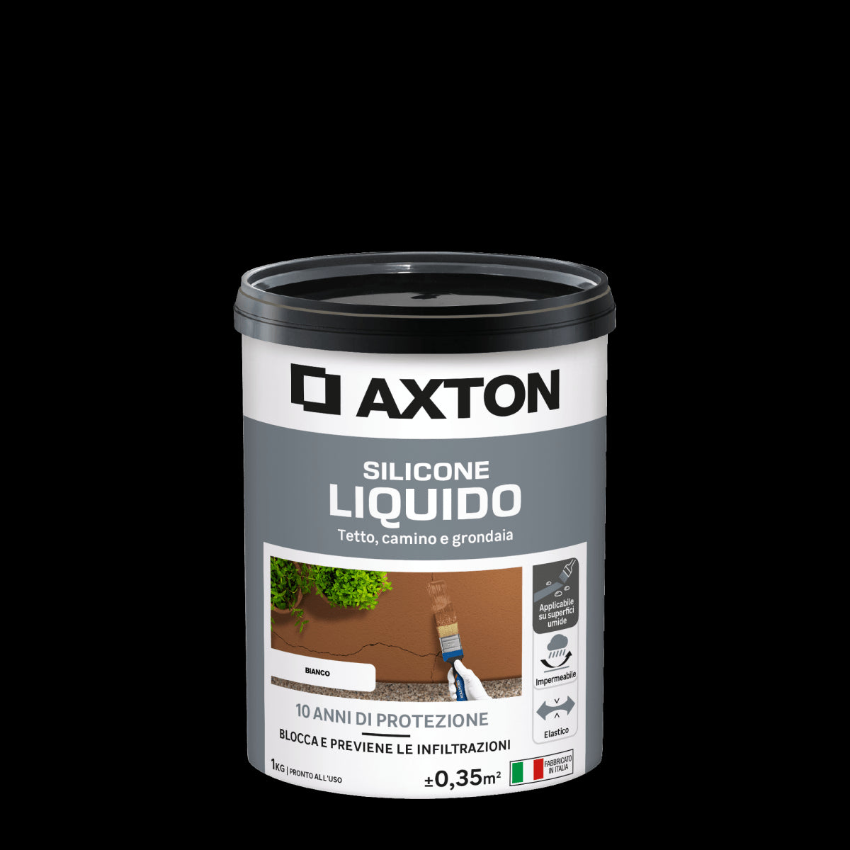 WATERPROOFING LIQUID WHITE SILICONE AXTON 1 KG