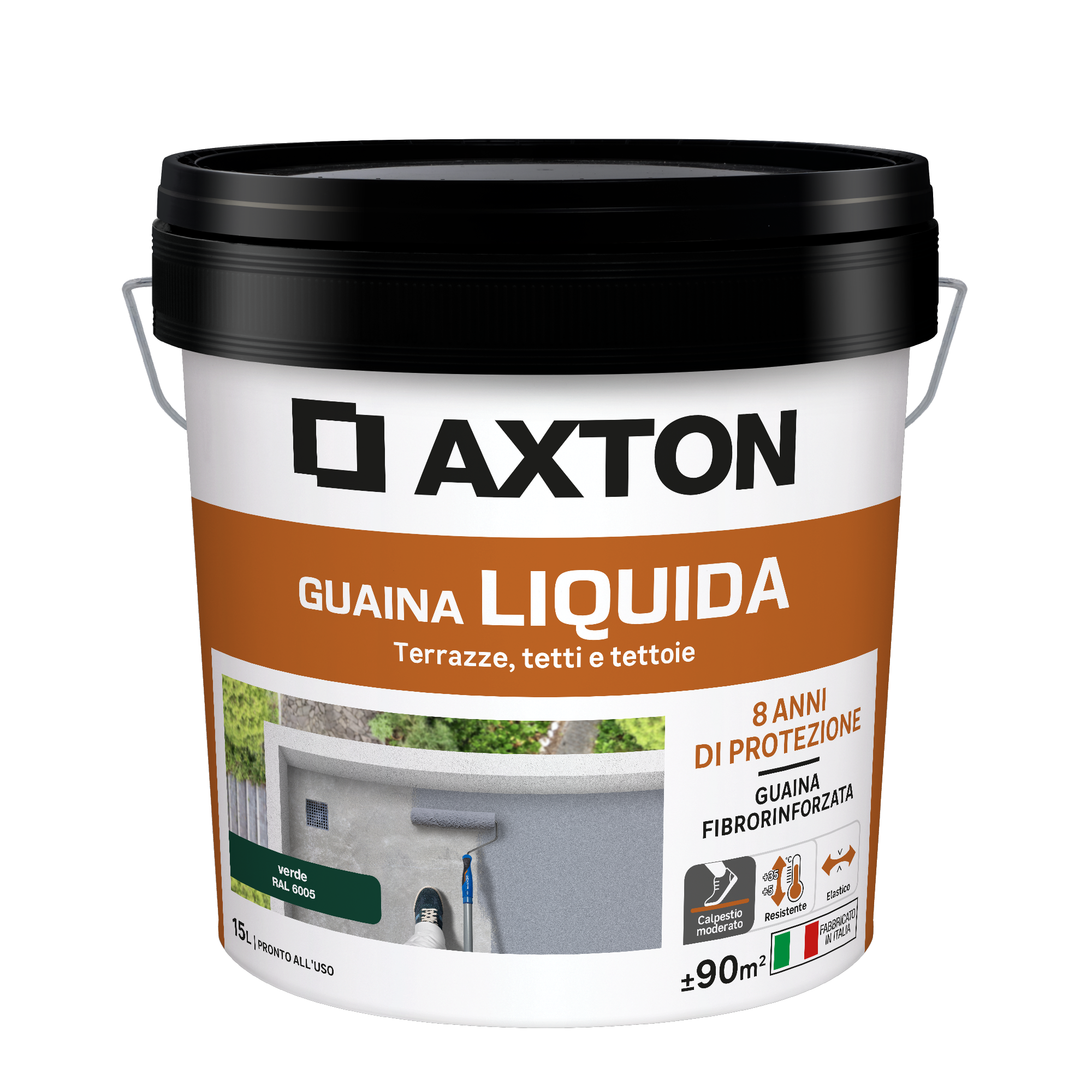 Axton green liquid waterproofing membrane, 15 litres