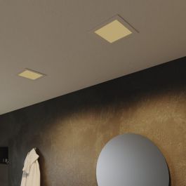 RECESSED SPOTLIGHT EXTRAFLAT ALUMINIUM WHITE 20.5X20.5 CM LED 20W CCT DIMMABLE IP44