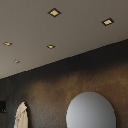 RECESSED SPOTLIGHT EXTRAFLAT SATIN NICKEL 8.5X8.5CM LED 5.5W CCT DIMMABLE IP44
