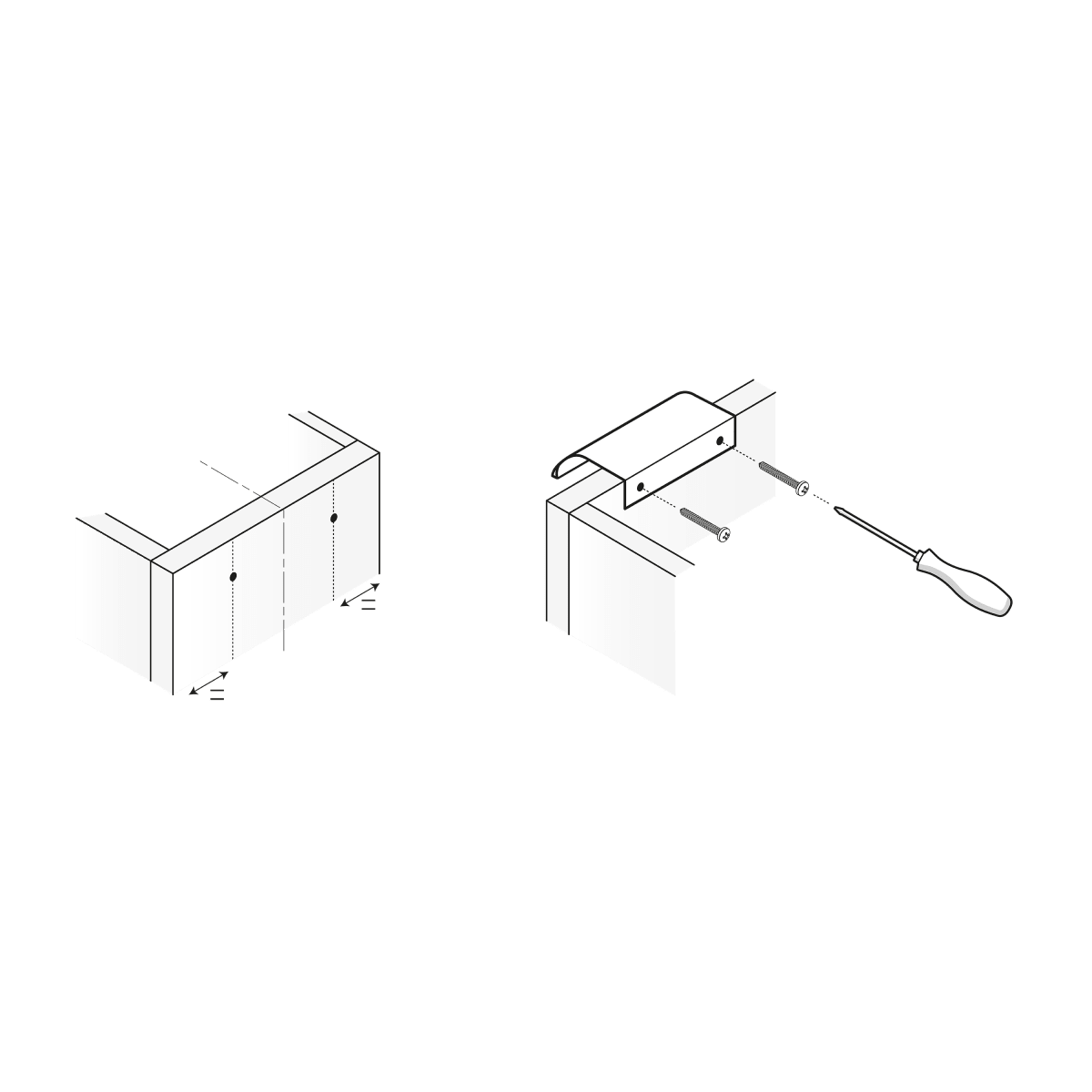 4 ELEMENT HANDLES 96MM WHEELBASE IN SATIN ALUMINUM
