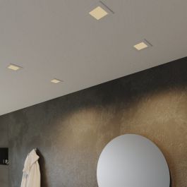 RECESSED SPOTLIGHT EXTRAFLAT ALUMINIUM WHITE 10.8X10.8CM LED 10.2W CCT DIMMABLE IP44