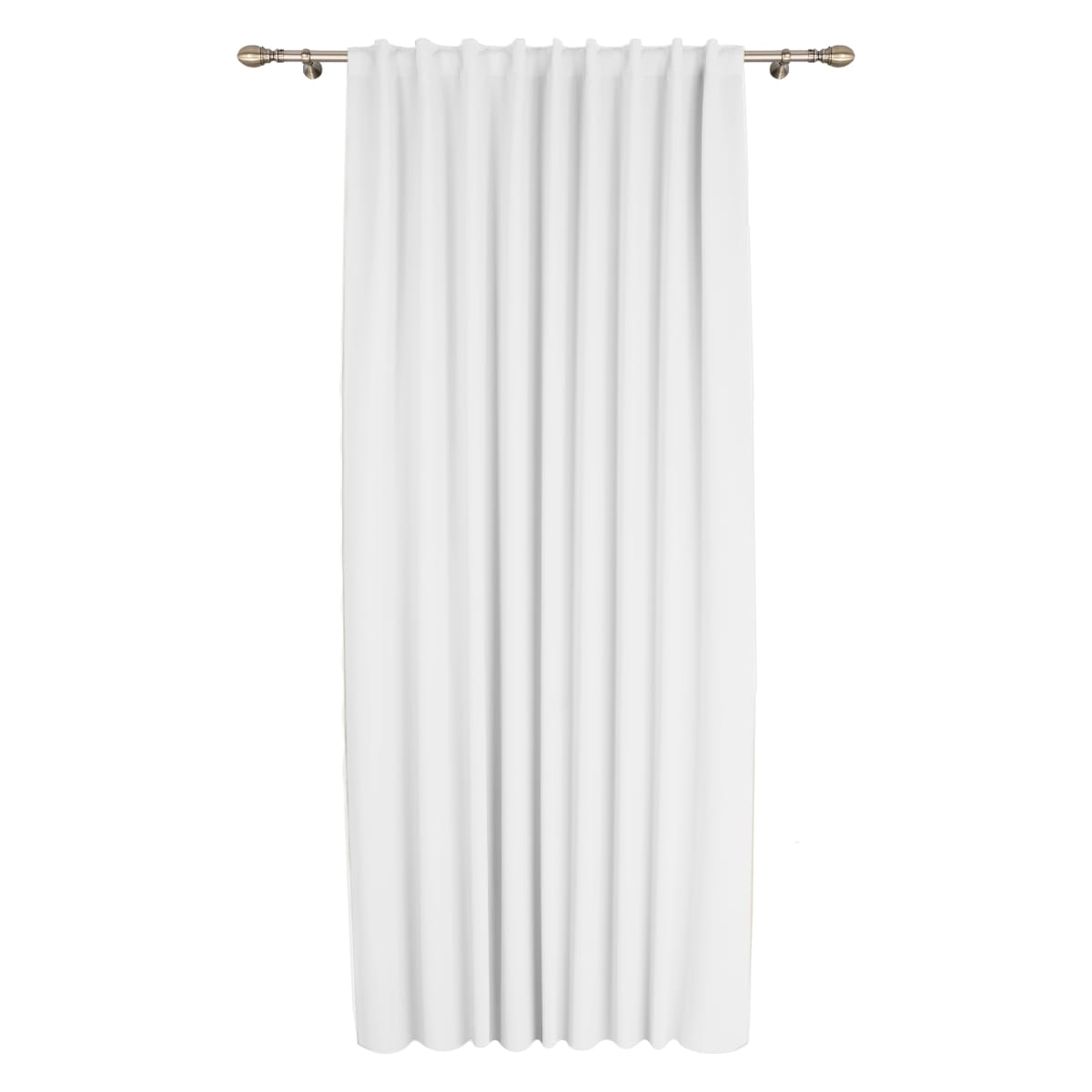 CAROL WHITE OPAQUE CURTAIN 200X280 CM WEBBING AND CONCEALED HANGING LOOP