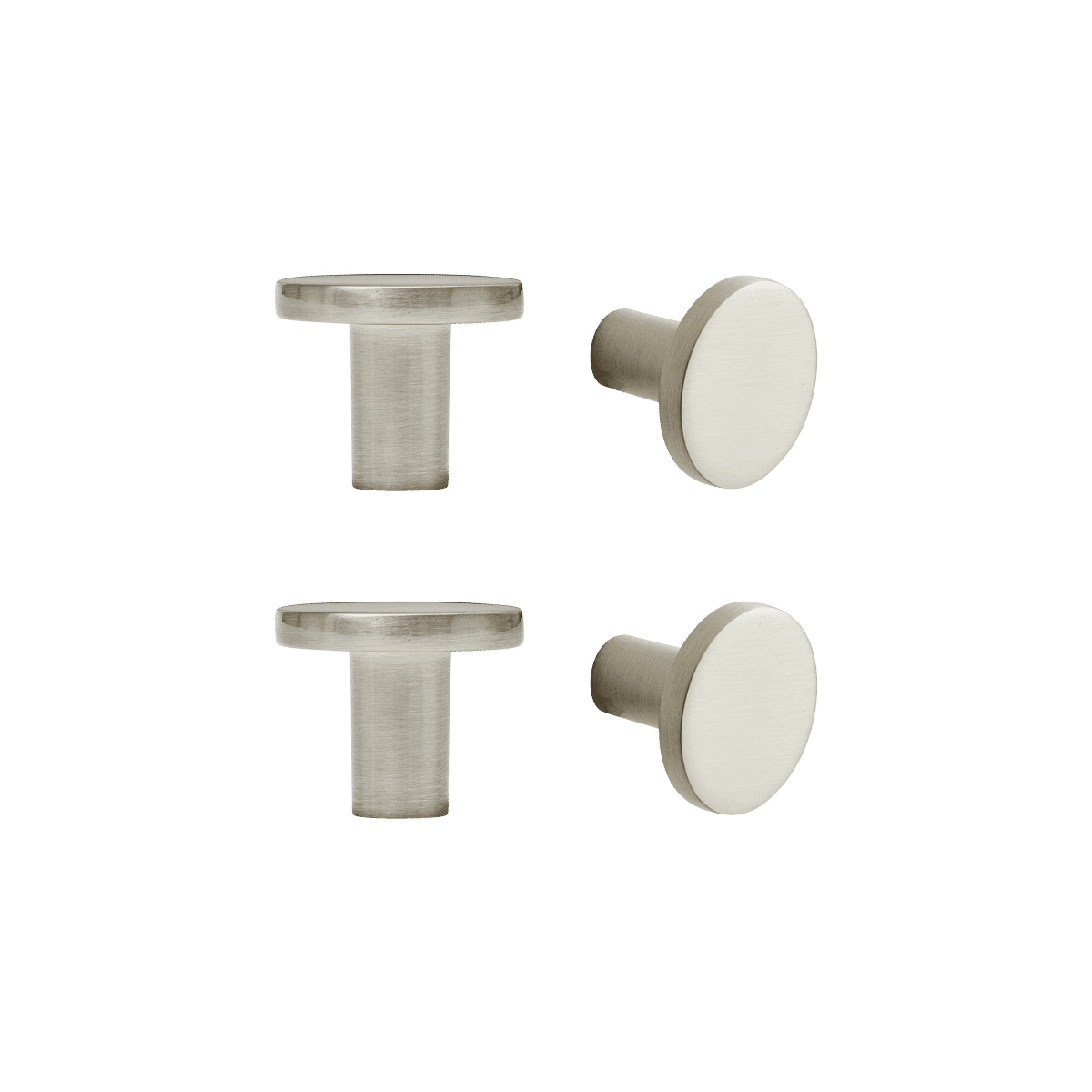 ELI KNOB DIAM. 25.1 MM ZAMAK BRUSHED NICKEL
