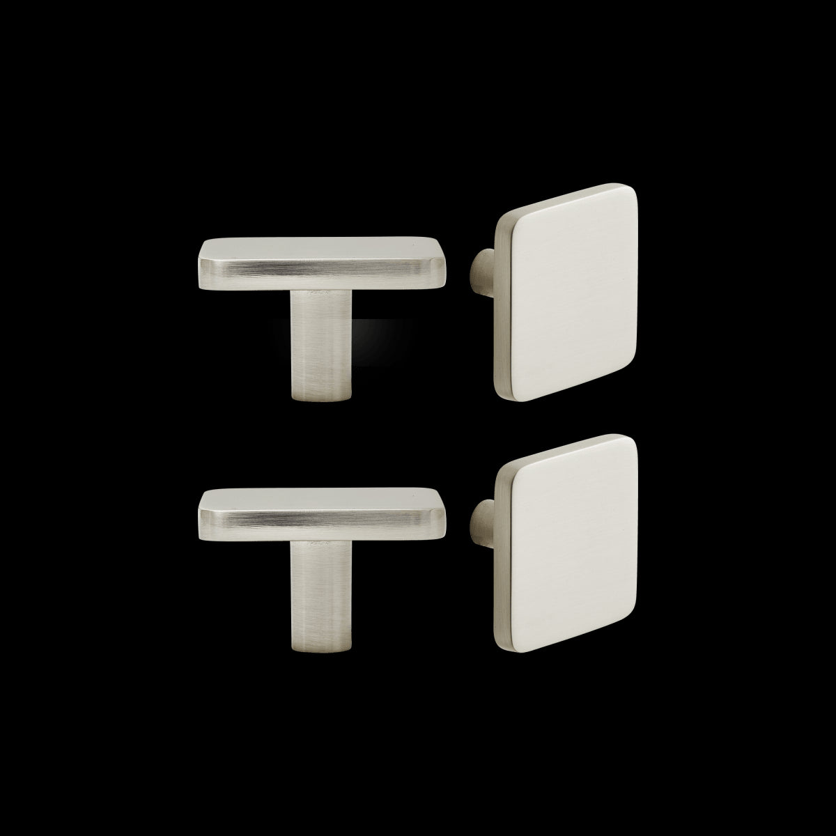 4 KEO 40 MM BRUSHED NICKEL KNOBS