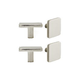 4 KEO 40 MM BRUSHED NICKEL KNOBS