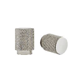 2 AXEL KNOBS D 18 X H25 MM IN POLISHED BRUSHED NICKEL